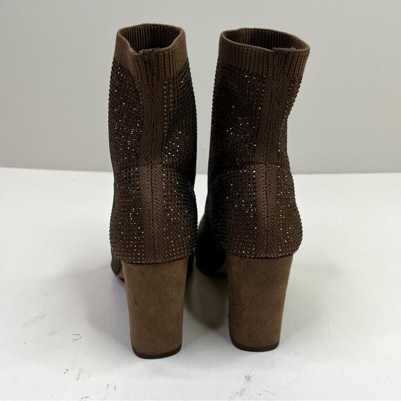 Wild Pair Baybe bling sock booties bronze - 6 - Picture 7 of 12